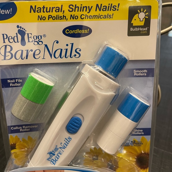 CORDLESS PED EGG BARE NAIL SHAPER POLISHING TOOL NWT - Picture 4 of 4